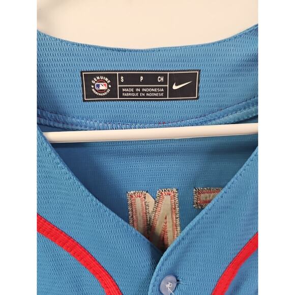 Nike St Louis Cardinals Powder Blue Jersey Men’s S Nolan Arenado #28 Stitched - Picture 4 of 8